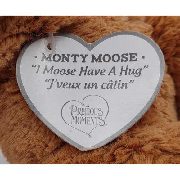 Aurora Precious Moments 8" Monty Moose Plush Stuffed Animal - Picture 7 of 8